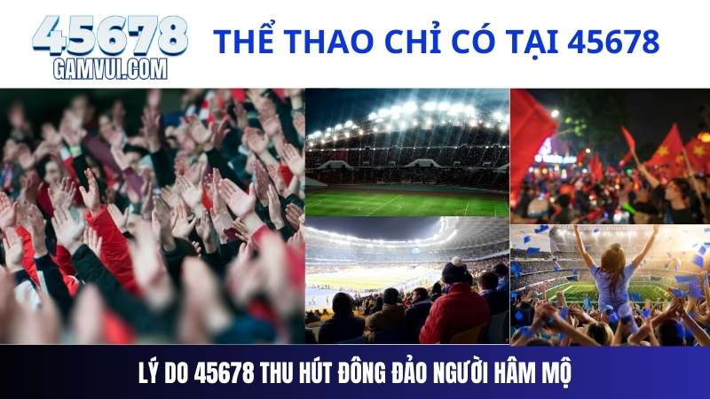 Lý do 45678 thu hút đông đảo người hâm mộ